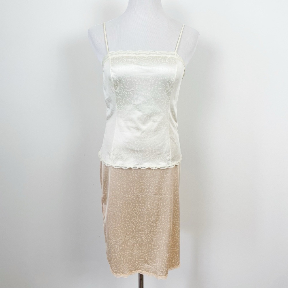 Y2K VTG Givenchy Underdressings Camisole 32 Small Slip Set Coquette Femme Lace